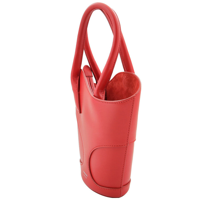 Cut-Out Detailing Leather Tote Bag
