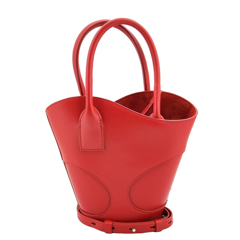 Cut-Out Detailing Leather Tote Bag
