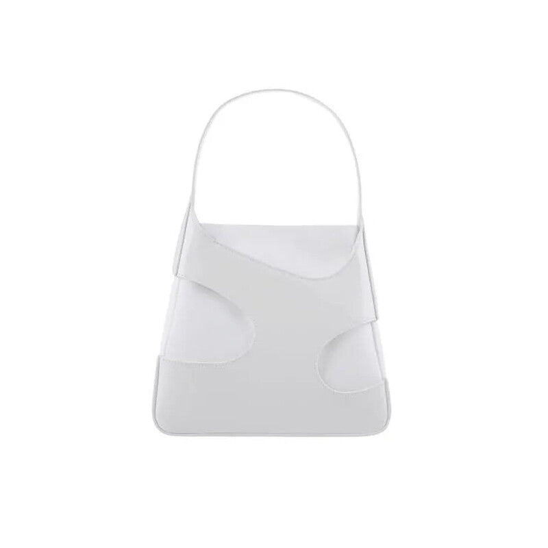Cut-Out Leather Shoulder Bag