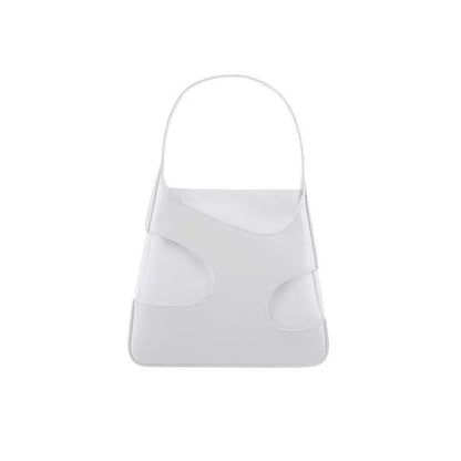 Cut-Out Leather Shoulder Bag