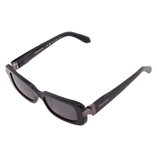 Dark Grey Rectangular Ladies Sunglasses