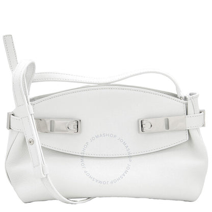 Ferragamo, Desconstructed Hug Soft Crossbody Bag (XS) in White