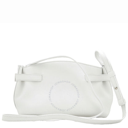 Ferragamo, Desconstructed Hug Soft Crossbody Bag (XS) in White