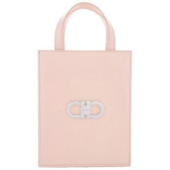 Double Gancini Mini Leather Tote Bag