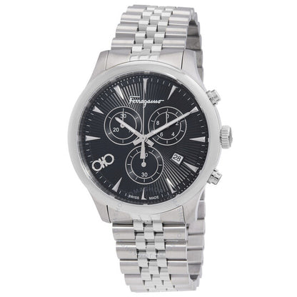 Ferragamo, Duo Chronograph Quartz Black Dial Men's Watch