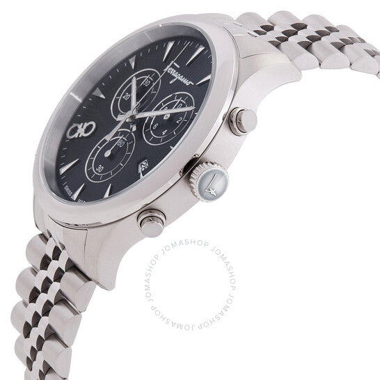 Ferragamo, Duo Chronograph Quartz Black Dial Men's Watch