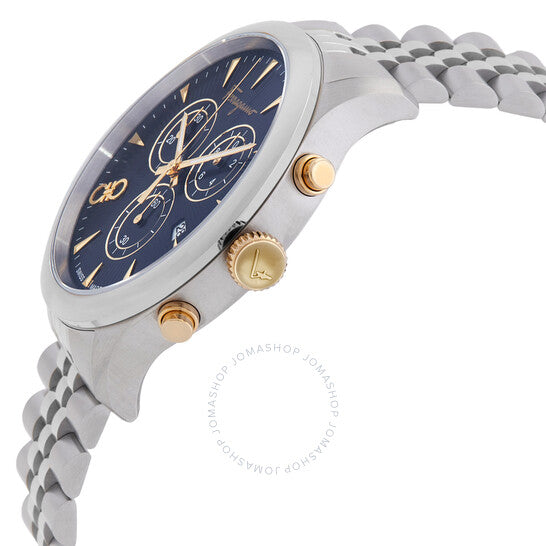 Ferragamo, Duo Chronograph Quartz Blue Dial Men's Watch