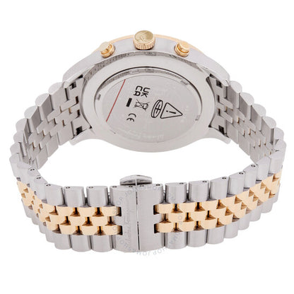 ساعة فيراغامو ديو كرونوغراف كوارتز بمينا بيضاء للرجال