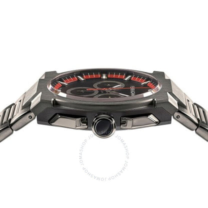 ساعة فيراغامو إيدج كرونوغراف كوارتز للرجال بمينا أسود