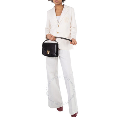 Ferragamo, Fiamma Small Leather Crossbody Bag
