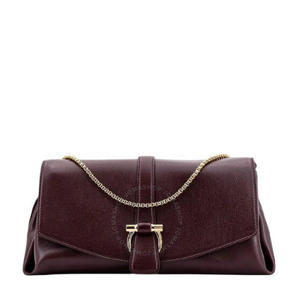 Ferragamo, Front Flap Chain-Link Shoulder Bag