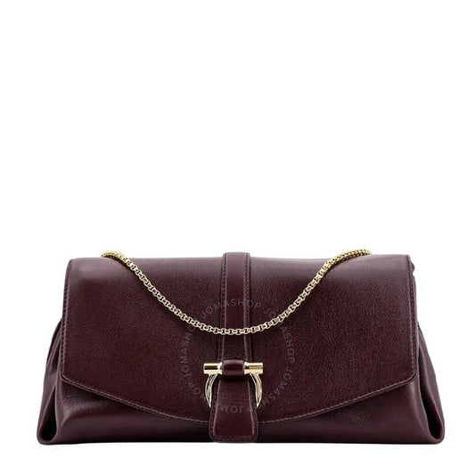 Ferragamo, Front Flap Chain-Link Shoulder Bag