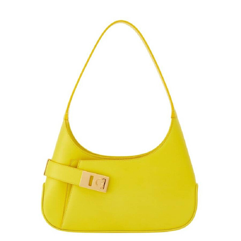 Gancini Medium Leather Shoulder Bag