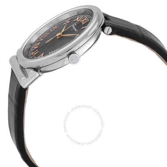 ساعة فيراغامو جانشينو كوارتز بمينا سوداء للنساء