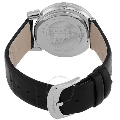 ساعة فيراغامو جانشينو كوارتز بمينا سوداء للنساء