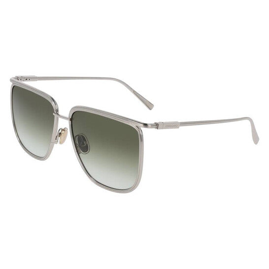 Green Gradient Square Ladies Sunglasses
