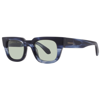Green Rectangular Men's Sunglasses