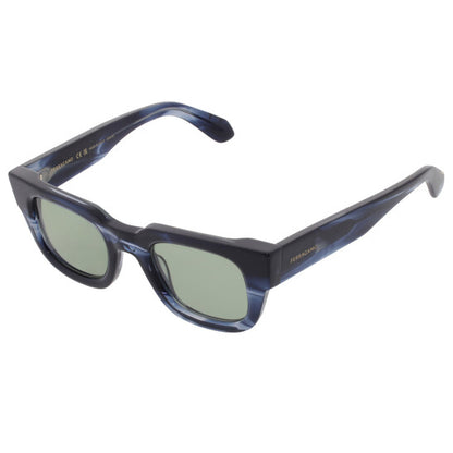Green Rectangular Men's Sunglasses