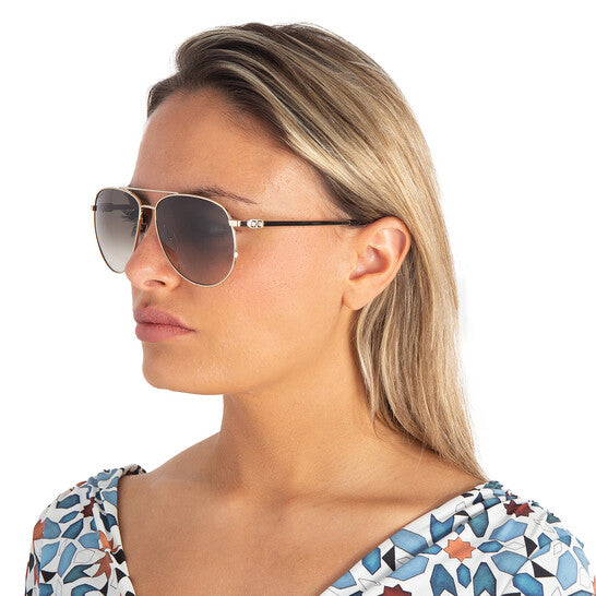 Grey Gradient Pilot Sunglasses