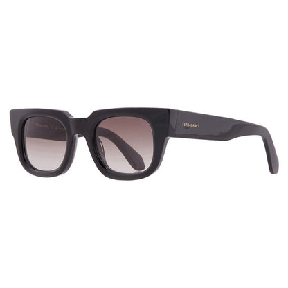 Grey Gradient Rectangular Men's Sunglasses