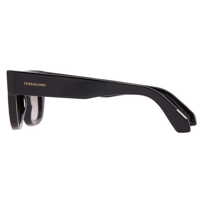 Grey Gradient Rectangular Men's Sunglasses