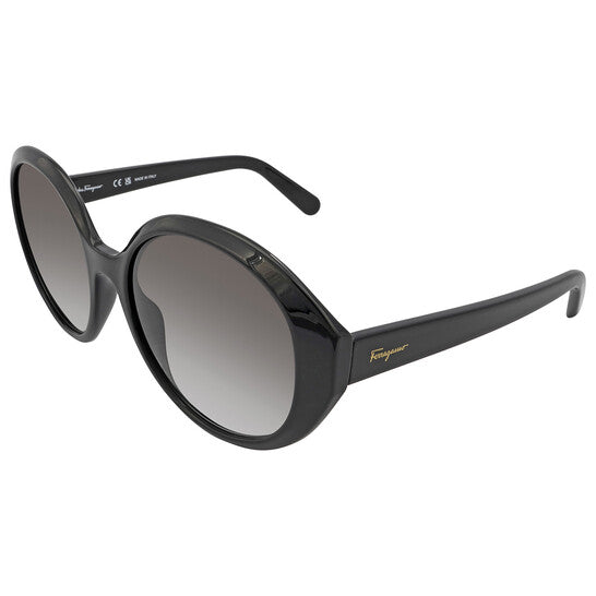 Grey Gradient Round Ladies Sunglasses