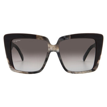 Grey Gradient Square Ladies Sunglasses