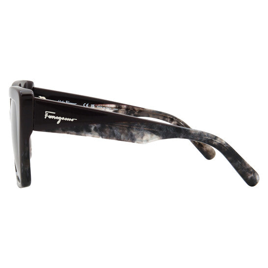 Grey Gradient Square Ladies Sunglasses