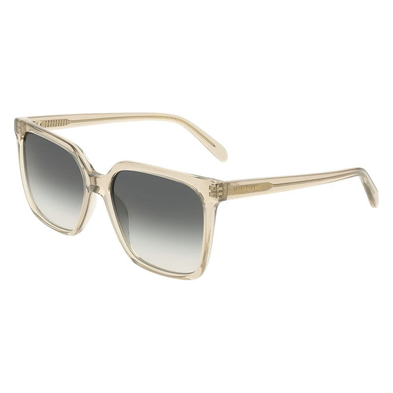 Grey Gradient Square Ladies Sunglasses