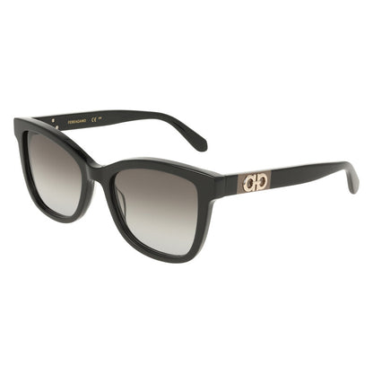 Grey Gradient Square Ladies Sunglasses