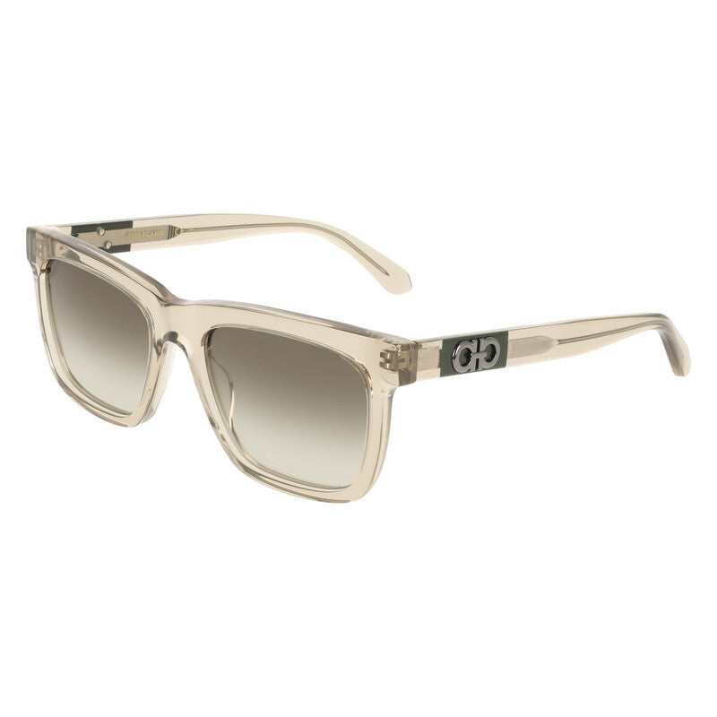 Grey Gradient Square Men's Sunglasses