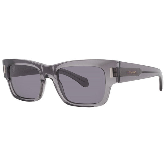 Grey Rectangular Men's Sunglasses