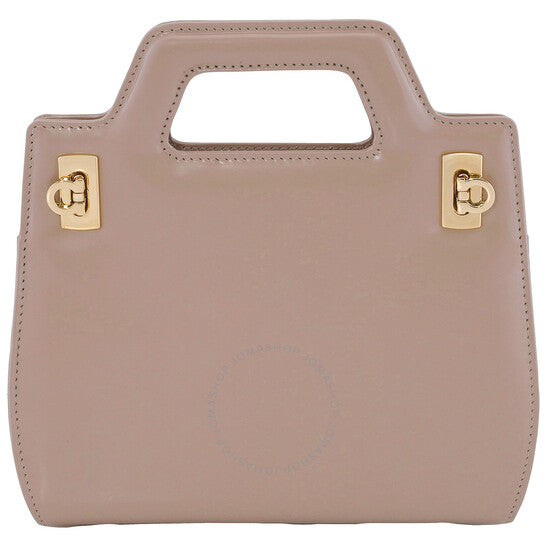 Ferragamo, Ladies Beige Wanda Leather Mini Bag