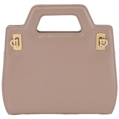 Ferragamo, Ladies Beige Wanda Leather Mini Bag