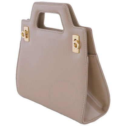 Ferragamo, Ladies Beige Wanda Leather Mini Bag