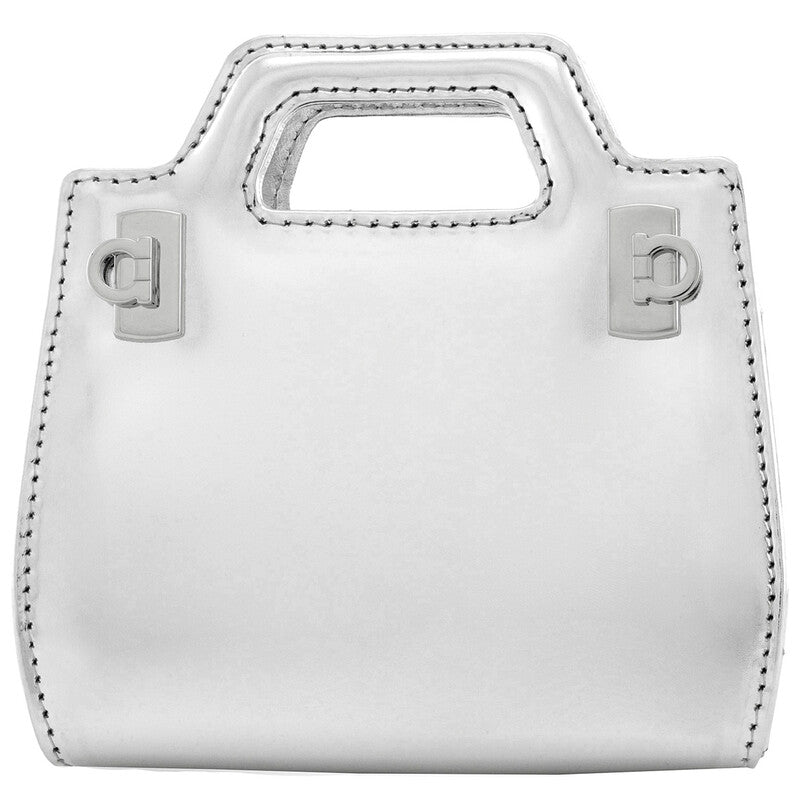 Ladies Grey Wanda Micro Crossbody Bag