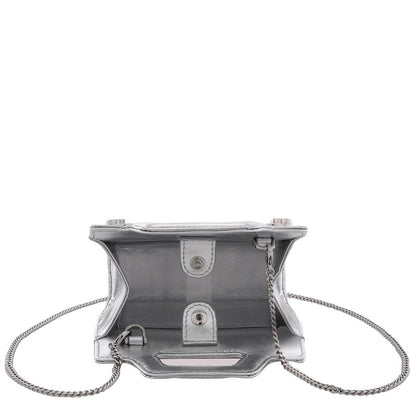 Ladies Grey Wanda Micro Crossbody Bag