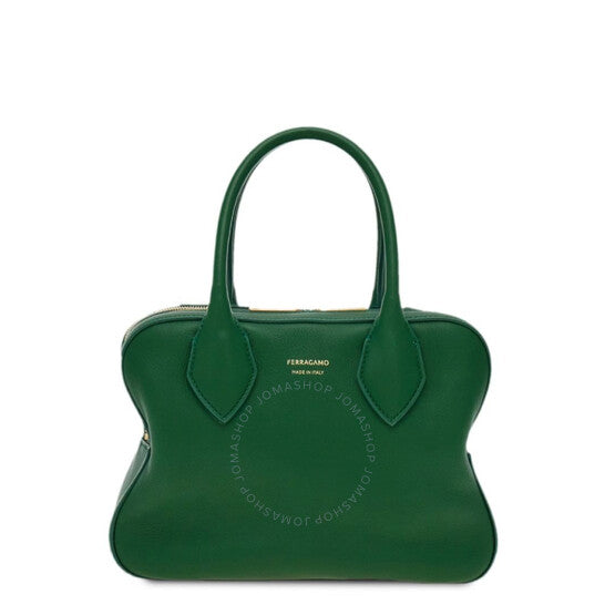 Ferragamo, Logo Stamp Leather Tote Bag