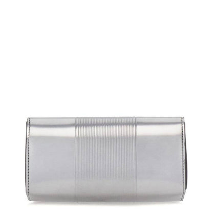 Logo-Debossed Metallic Shoulder Bag
