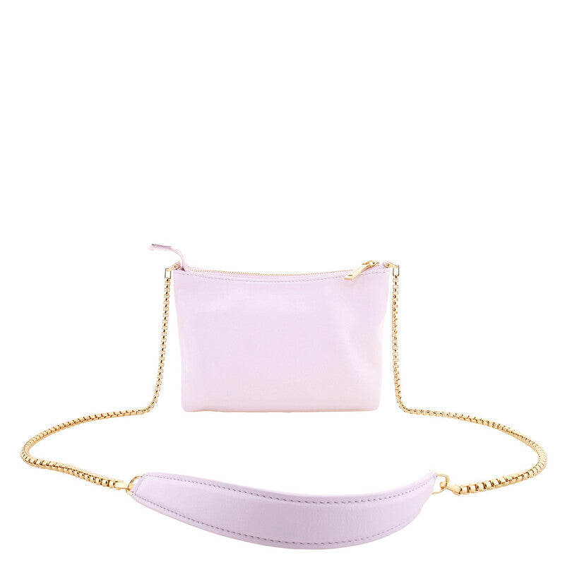Logo-Plaque Mini Leather Shoulder Bag