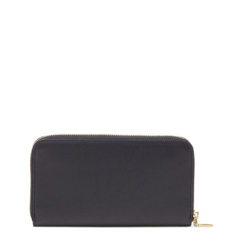 Logo-Stamp Calf Leather Wallet
