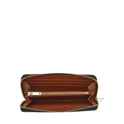 Logo-Stamp Calf Leather Wallet