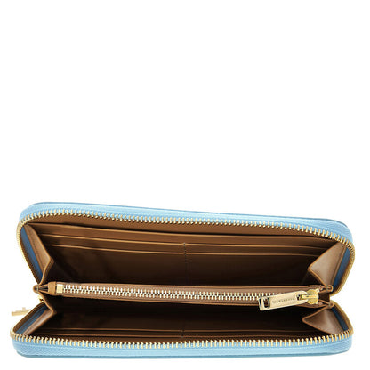 Logo-Stamp Calf Leather Wallet
