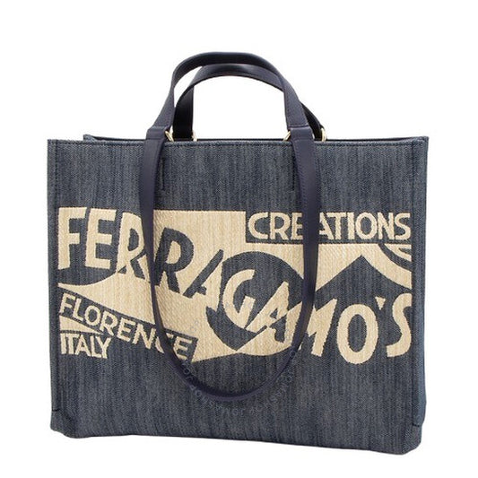 Ferragamo, Medium Tote Bag With Logo