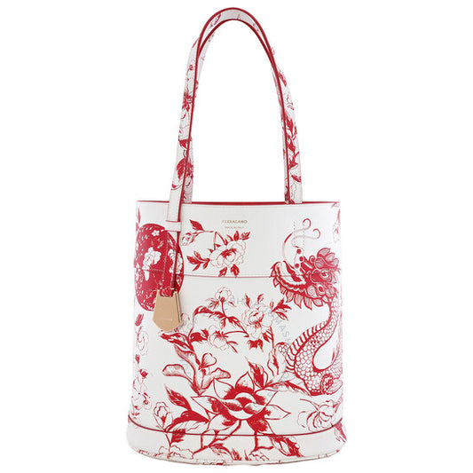 Ferragamo, North-South Floral Print Tote Bag