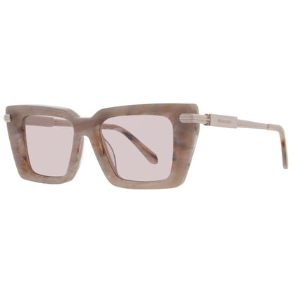 Pink Rectangular Ladies Sunglasses