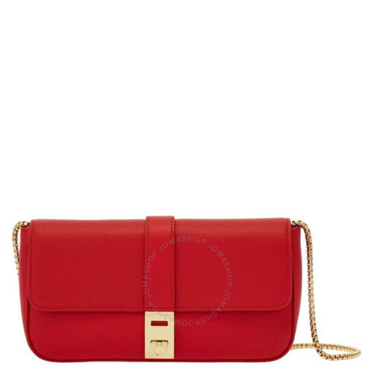 Ferragamo, Red Calfskin Mini Chain Bag