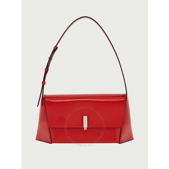 Ferragamo, Red Geometric Shoulder Bag (M)