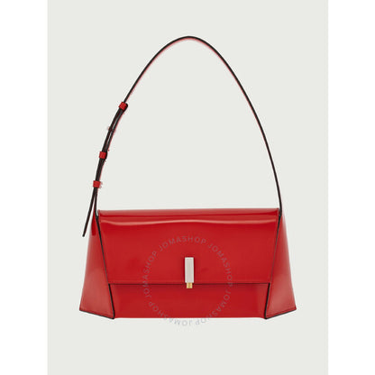 Ferragamo, Red Geometric Shoulder Bag (M)