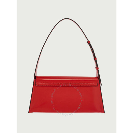 Ferragamo, Red Geometric Shoulder Bag (M)